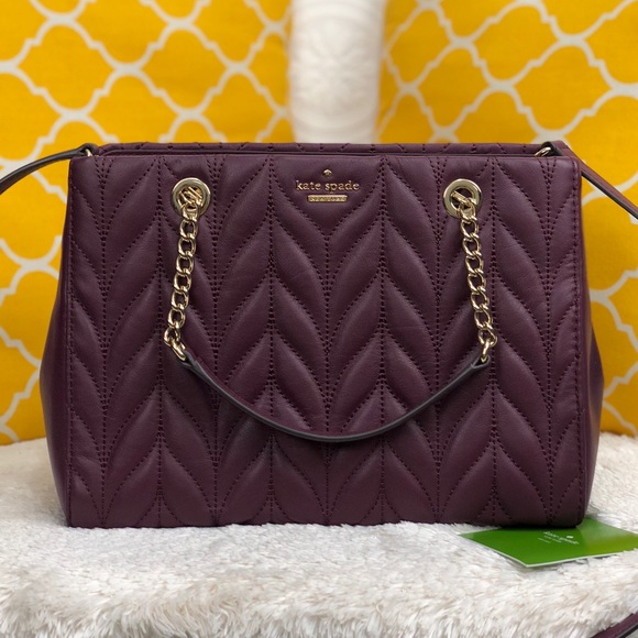 kate spade Handbags - 🌸OFFERS?🌸Kate Spade Burgundy Quilt Satchel